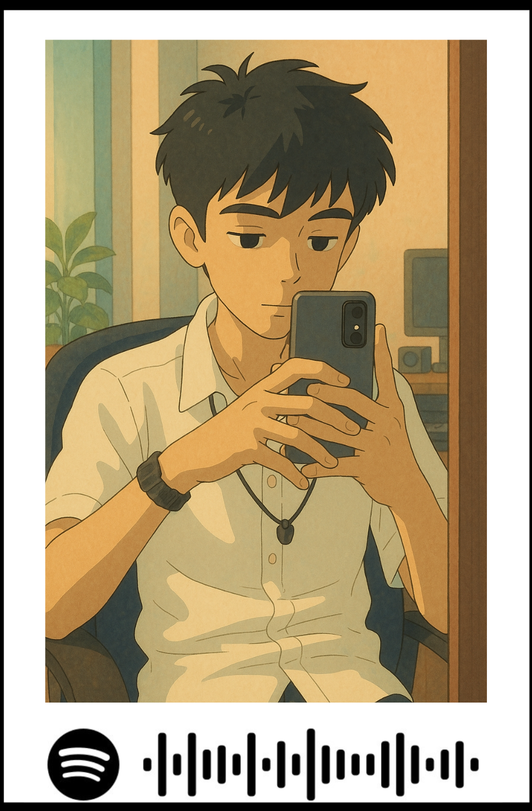 Spotify Background Polaroid